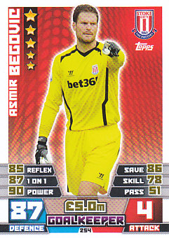 Asmir Begovic Stoke City 2014/15 Topps Match Attax #254